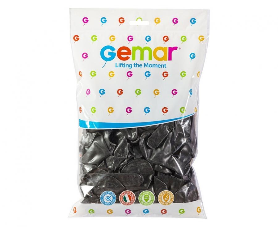 Balony czarne metalizowane śr. 80cm (100szt) GM90/33 GoDan